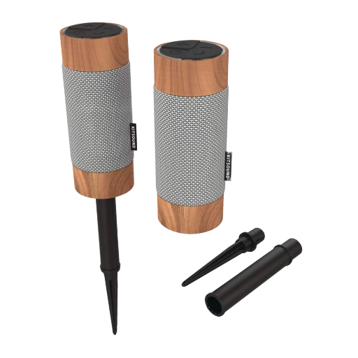 Kitsound Diggit2 Weatherproof Stereo Speakers 2-Pack Deal