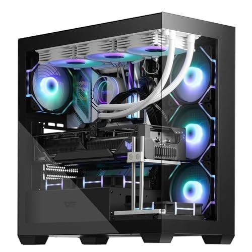 darkFlash ATX Mid-Tower Computer Case Black Deal