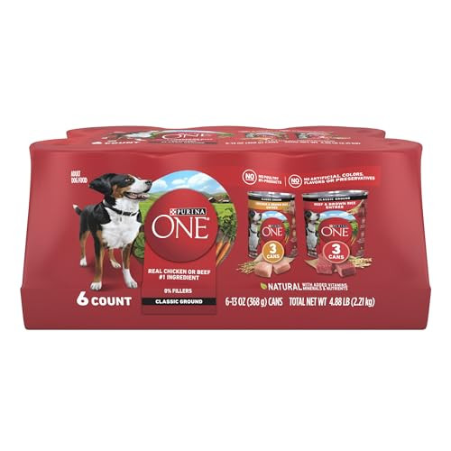 Purina ONE Classic Ground Wet Dog Food 6-Pack 13-Oz