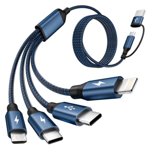 5' MPATIBY 4-in-2 Multi Charging Cable w/ Dual USB-C Input & Dual Type-C/IP/Micro USB Ports Deal