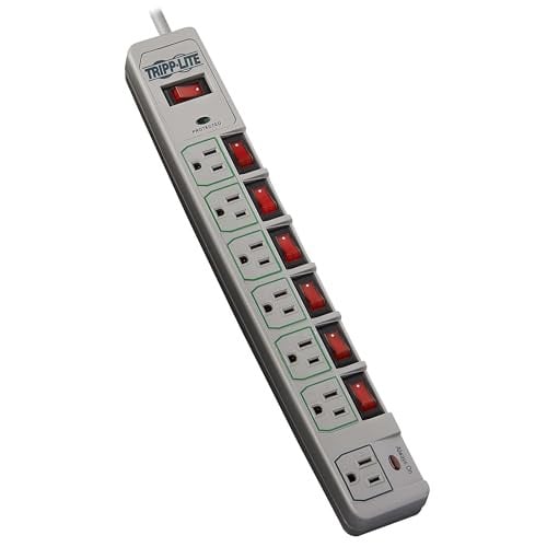 Tripp Lite 7-Outlet Surge Protector Power Strip with 6 Individually Controlled Switches, 6 Foot / 1.83M Cord Deal