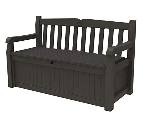 Keter Solana 70-Gal Outdoor Patio Storage Bench Deck Box