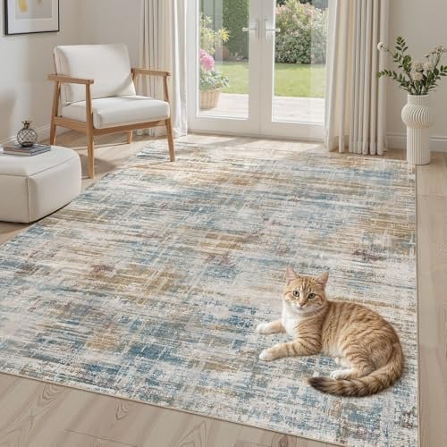 UERMEI Washable Low Pile Non-Slip Area Rug 5'x7' Deal