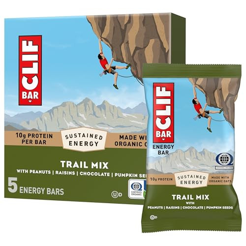 CLIF BAR Energy Protein Bars Trail Mix 5-Pack