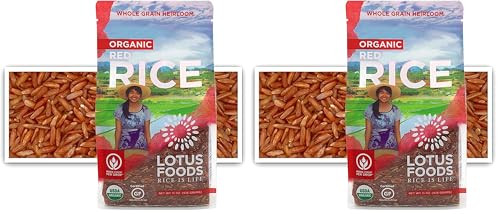 2 Pack of  Lotus Foods Organic Red Rice, 15 Oz.