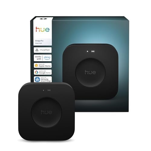 Philips Hue Bridge Pro, Smart Lighting Hub, Wireless, Advanced Encryption, Supports 150+ Lights & 50+ Accessories