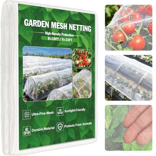 FEED GARDEN 8'x33' Ultra-Fine Mesh PE Garden Netting