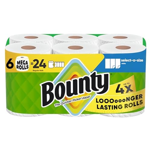 Bounty Mega Paper Towels 6-Rolls