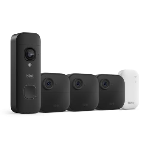 Blink 4 Outdoor 3-Camera System with Sync Module and 2K Blink Doorbell Camera Deal