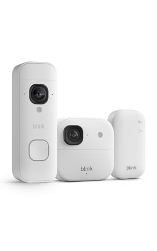 Blink Battery Doorbell 2K+ and Outdoor 2K+ Wireless Smart Security with Sync Module Core Deal