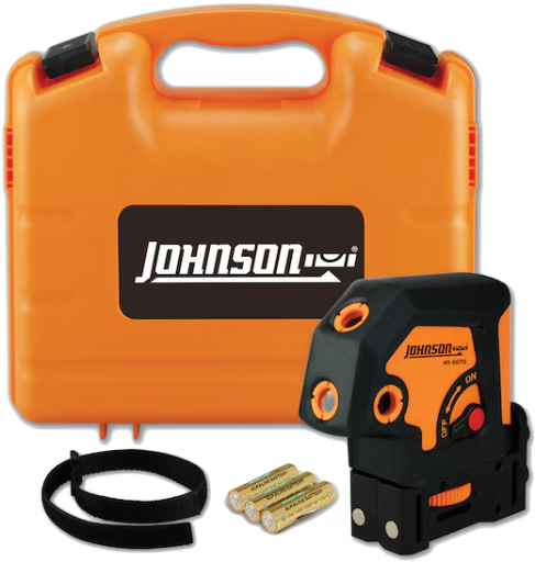 Johnson Level 100-ft Red 5-Point Self-Leveling Plumb points Laser Level