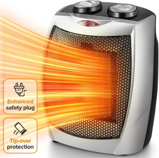 KISSAIR 750W/1500W Ceramic Space Heater