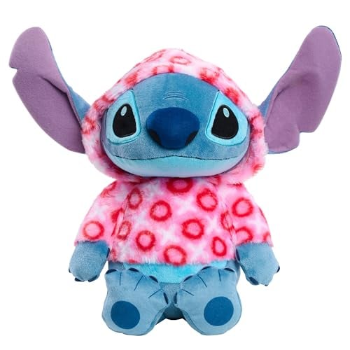 Disney Stitch 13" Valentine's Heart Hoodie Large Plush Stuffed Animal Deal