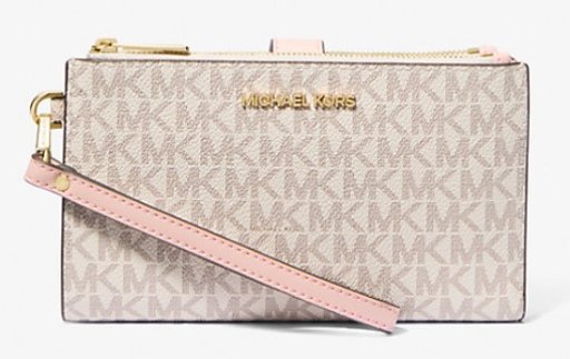 Michael Kors Jet Set Travel Signature Logo Smartphone Wallet