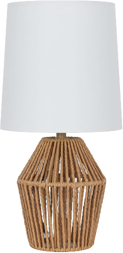 Mainstays 12.75" Rope Mini Lamp, Brown