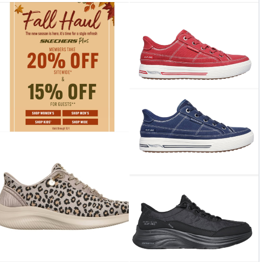 Skechers Fall Haul Sitewide Offer