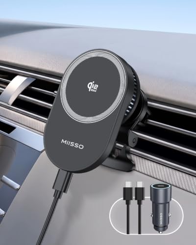 Qi2.2 25W Magnetic Wireless Car Mount Charger with TEC Cooling Fan