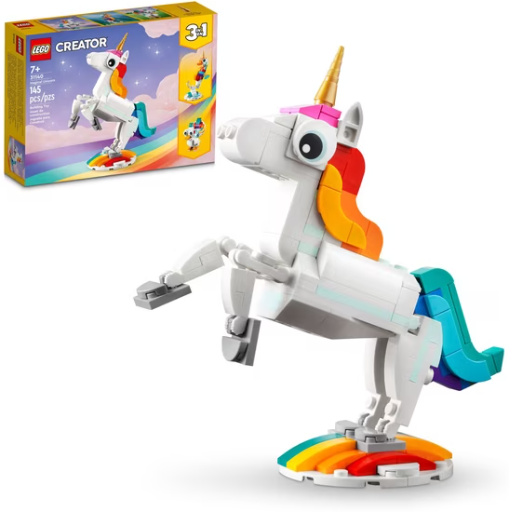 LEGO Creator 3-in-1 Magical Unicorn Building Set (Ages 7+)