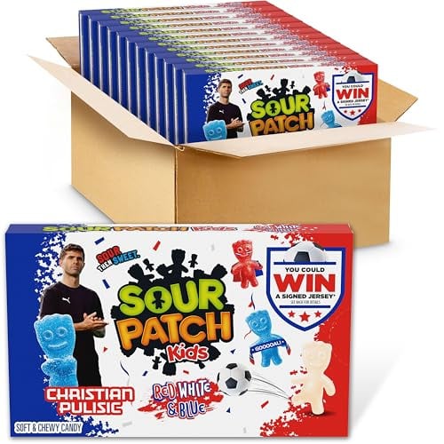 Sour Patch Kids Red, White & Blue 12 Boxes Deal