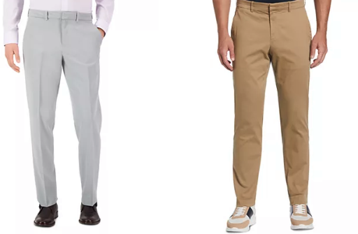 Perry Ellis Portfolio Men's Modern-Fit Stretch Solid Resolution Pants