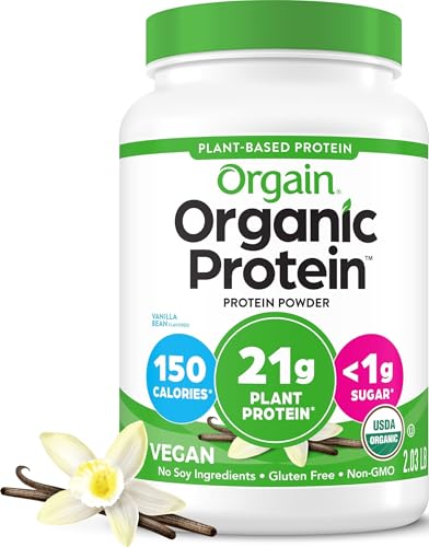Orgain Organic Vegan 21g Protein Powder, Vanilla Bean, 2.03 lb Deal