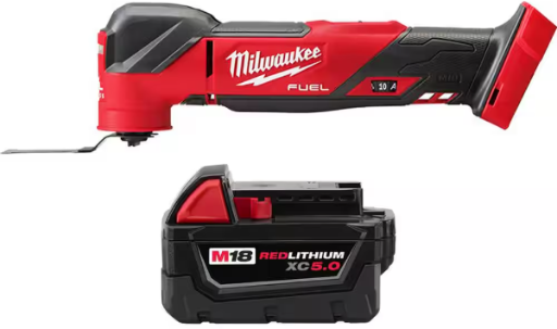 Milwaukee M18 FUEL 18-Volt Oscillating Multi-Tool with 5.0 Ah Battery