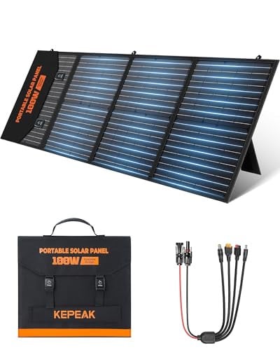 KEPEAK 100W Foldable Portable Solar Panel w/ QC3.0 & PD Deal