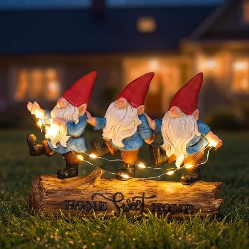 PETAFLOP Cute Garden Decor Bunny Statue with Solar - Many Options  Deal