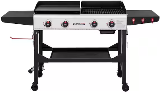 Royal Gourmet 4-Burner 48,000 BTU Portable Flat Top Gas Grill & Griddle Combo Deal