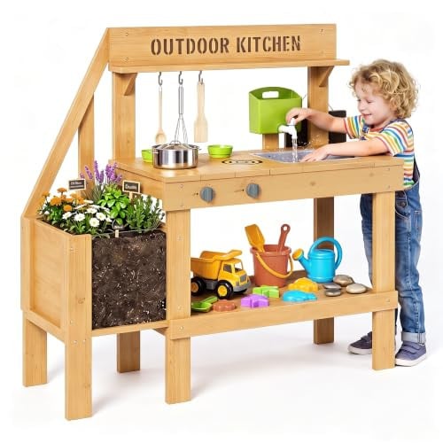 Mud Kitchen with Planter Box Deal