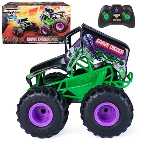 Monster Jam Grave Digger Smash & Bash RC Monster Truck 1:15 Scale Deal