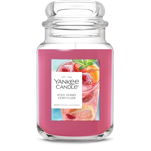 Yankee Candle Iced Berry Lemonade Scented Candle, 22oz Large Jar Deal