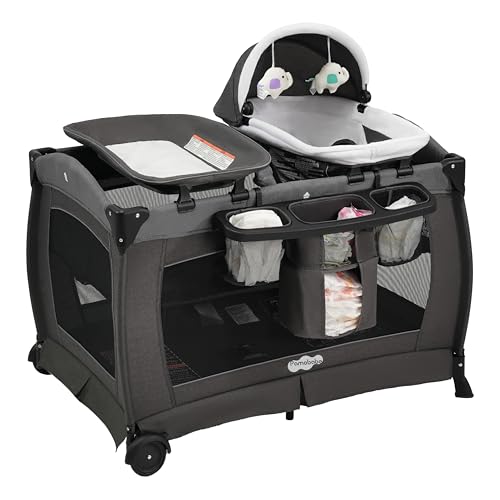 Pamo Babe Pack and Play 4-in-1 Baby Playard with Bassinet & Changing Table Deal