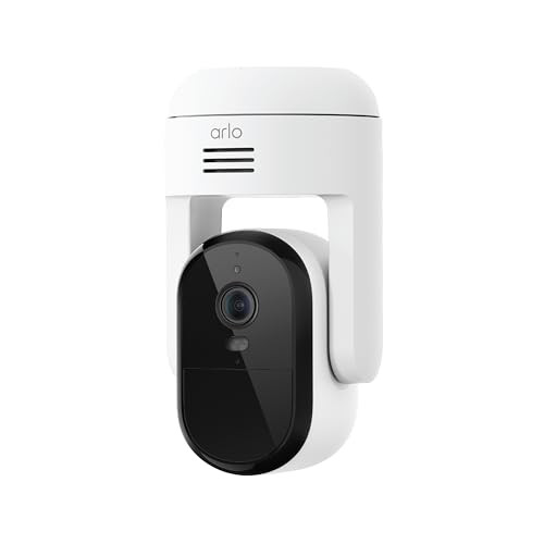 Arlo Essential Pan Tilt 2K Security Camera, Plug-in: 1-Cam