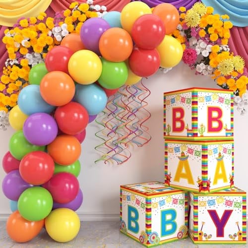 Fiesta Party Decorations Mexican Baby Boxes with Letters Deal
