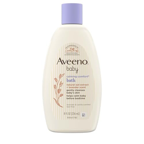 Aveeno Baby Calming Comfort Bath & Wash 8-Ounce (Lavender & Vanilla Scent)