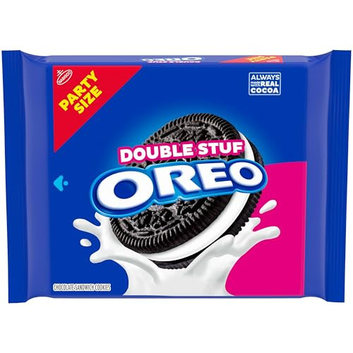 OREO Double Stuf Chocolate Sandwich Cookies Party Size 24.95 oz