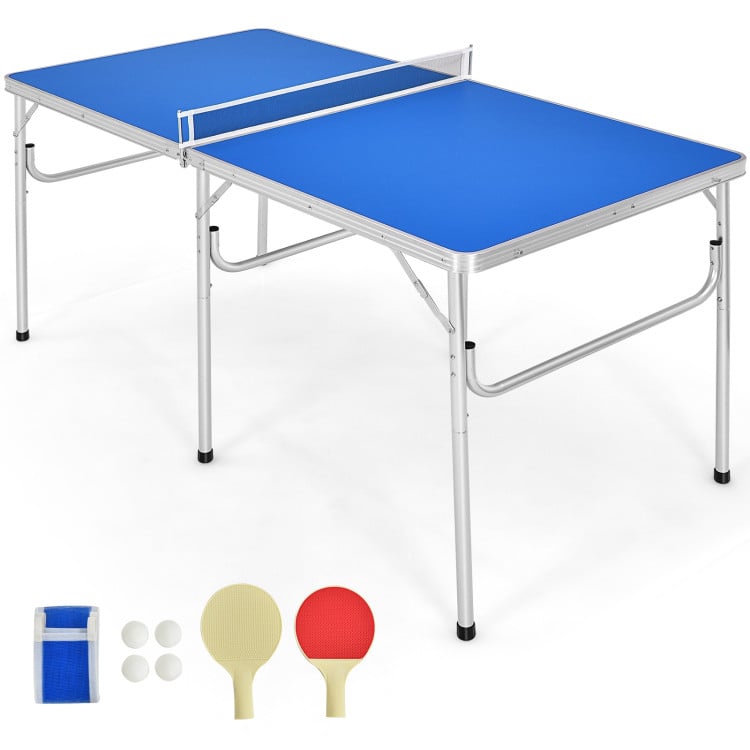 Costway 5' Portable Ping Pong Table Tennis Folding Table Deal