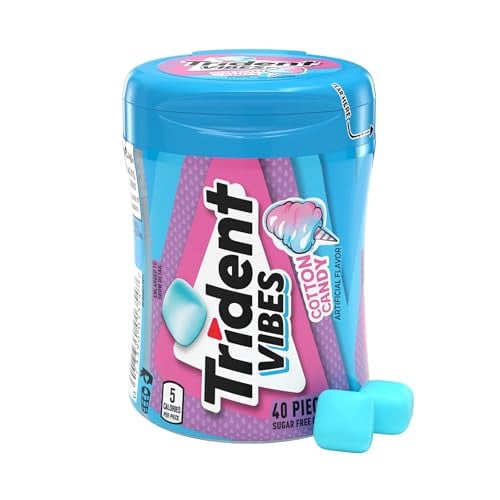 Trident Vibes Peppermint Rush Gum 40 Piece Bottle