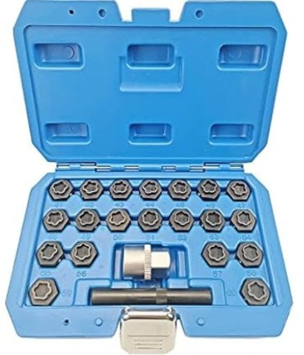 22 PC BMW Wheel Lock Nut Key Kit