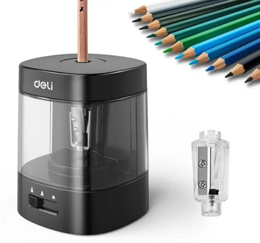 Deli Electric & Battery Pencil Sharpener Automatic with Adjustable Thickness Deal