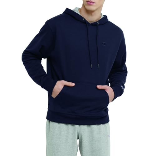 Champion Men's Powerblend Pullover Hoodie (Deep Navy) Deal