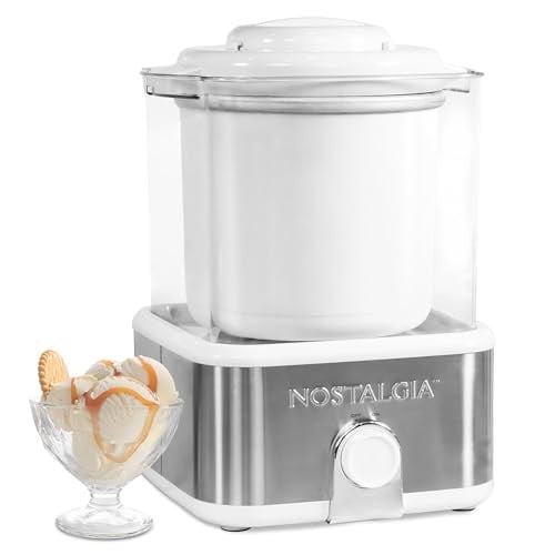 Nostalgia Electric Ice Cream Maker with 2-Qt Double Insulated Gel Canister Deal