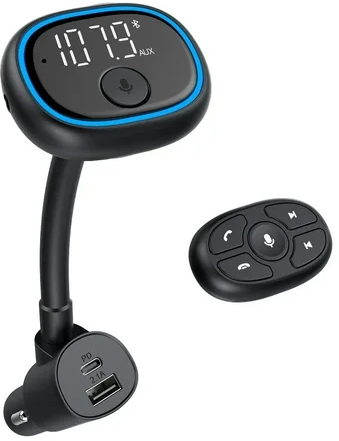 onn. Bluetooth Wireless FM Transmitter with Native Voice App Deal