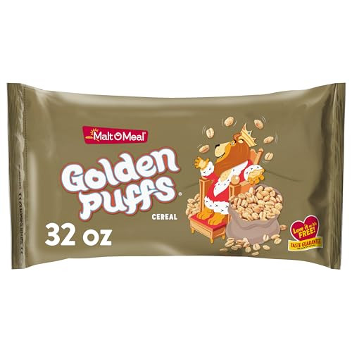 Malt-O-Meal Golden Puffs Sweetened Puffed Wheat Breakfast Cereal 32-Oz