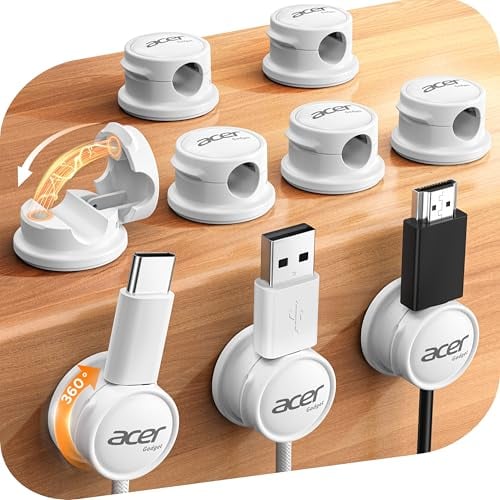 Acer 9-Pack Magnetic Rotatable Cable Clips