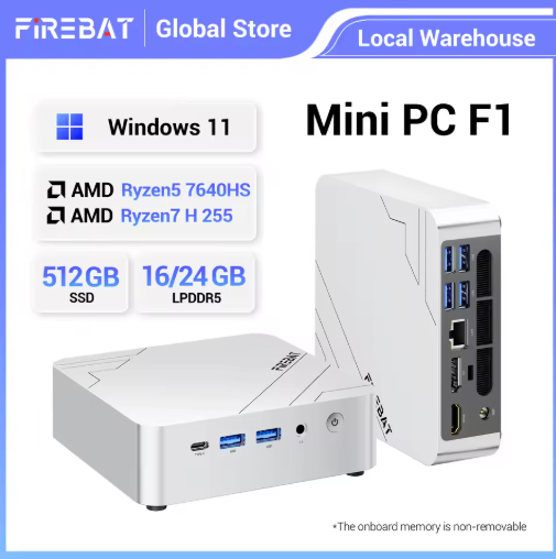 Firebat F1 Mini PC AMD Ryzen5 7640HS 24GB 512GB SSD Deal