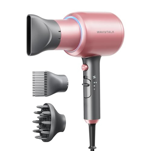 Wavytalk Blown Away Ionic Hair Dryer for Curly Hair with Diffuser
