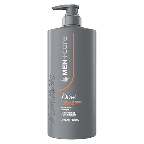 Dove Men+Care Thick & Strong 2-in-1 Shampoo + Conditioner, 28oz Pump Bottle