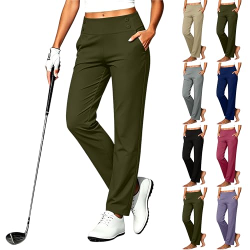 Womens Tummy Control Golf Pants